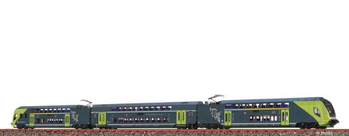 Brawa 44585 H0 TWINDEXX VARIO® Doppelstock-Triebzug NAH.SH, 3er-Set (Kiel Hbf) AC Digital+Sound