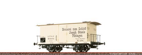 Brawa 47731 H0 Gedeckter Güterwagen K.W.St.E., Epoche I, Brauerei zum Schloß Joseph Gösele