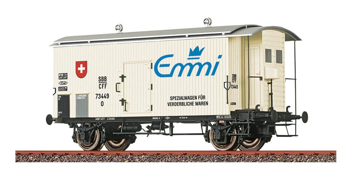 Brawa 47897 SBB ged. Güterwagen K2 Emmi