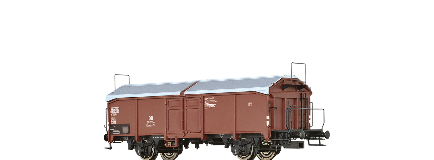 Brawa 48634 H0 Gedeckter Güterwagen Kmmks51 DB