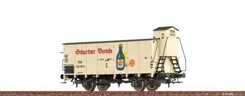 Brawa 49831 H0 Gedeckter Güterwagen [P] Wagen ÖBB, Epoche III, Schartner Bombe