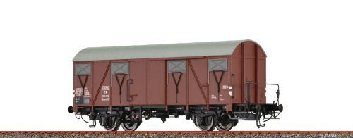 Brawa 50142 H0 Gedeckter Güterwagen Gmms 60 EUROP DB, Epoche III