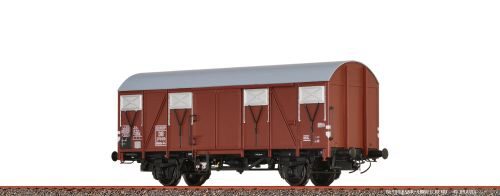 Brawa 50150 H0 Gedeckter Güterwagen Gmms 44 EUROP DB, Epoche III