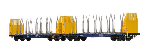 Brawa 50667 H0 Drehgestellflachwagen Sggmmrrs VTG