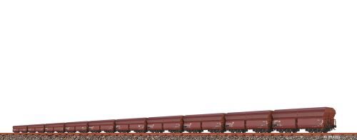 Brawa 50841 H0 Set (10er) Offener Güterwagen Fads DB, Epoche IV