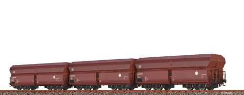 Brawa 50878 H0 Set (3er) Offener Güterwagen Fals DB, Epoche IV