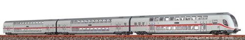 Brawa 64523 N TWINDEXX VARIO® Doppelstock-Wagenset DB AG, 3er-Einheit DC