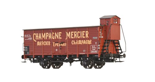 Brawa 67499 N Gedeckter Güterwagen [P] AL, II, Champagne Mercier