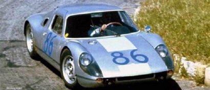 CMC M-230 Porsche 904 GTS, winner Targa Florio 1964, Pucci/ Davis, #86, Metallic silver, Exhaust Sebring