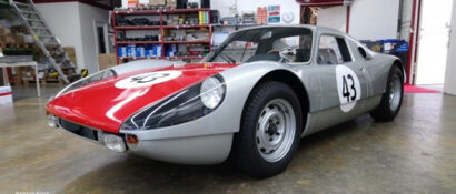 CMC M-233 Porsche 904 GTS, 500 KM SPA 1964, Leon Dernier, #43, Silver/Red, Exhaust Sebring