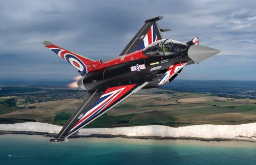 Corgi AA29003 Eurofighter Typhoon Blackjack  RAF  2021/22 Display Scheme