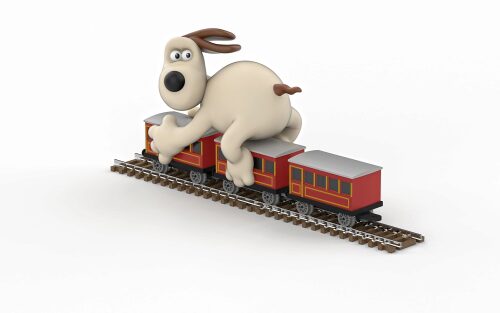 Corgi CC80603 Wallace &amp  Gromit - The Wrong Tr. - Gromit&amp Coaches