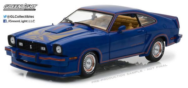 Greenlight 13507 Ford Mustang II King Cobra, Blue, Red and Gold