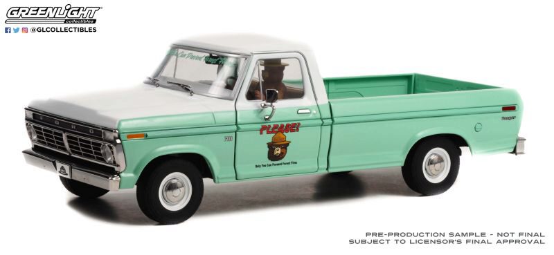 Greenlight 13636 1975 Ford F-100, Forrest Service Green
