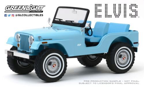 Greenlight 19061 Jeep CJ-5, Sierra Blue - Elvis Presley (1935-77)