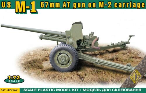 ACE ACE72562 US M-1 57mm AT gun on M-2 carriage