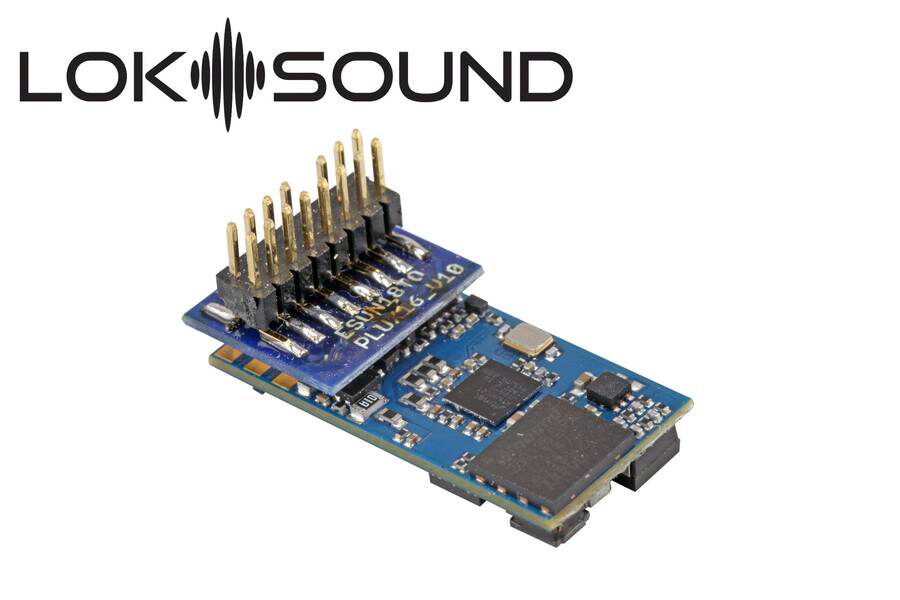ESU 58814 LokSound 5 micro DCC/MM/SX/M4 "Leerdecoder", PluX16, mit Lautsprecher 11x15mm, Spurweite: N/ H0m