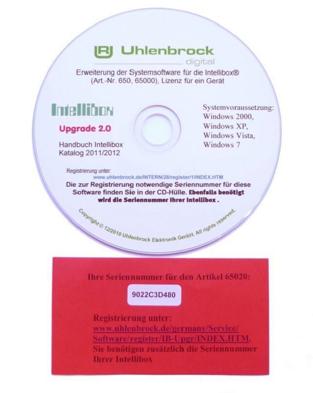 Uhlenbrock 65020 Intellibox Upgrade Software 2.0