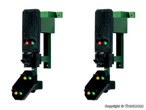 Viessmann 4752 H0 Blocksignalköpfe mit Vorsignal und Multiplex- Technologie, 2 Stück
