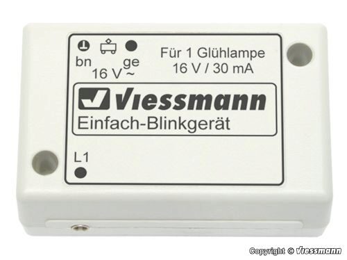 Viessmann 5035 N Einfach-Blinkelektronik mit blauer Glühlampe
