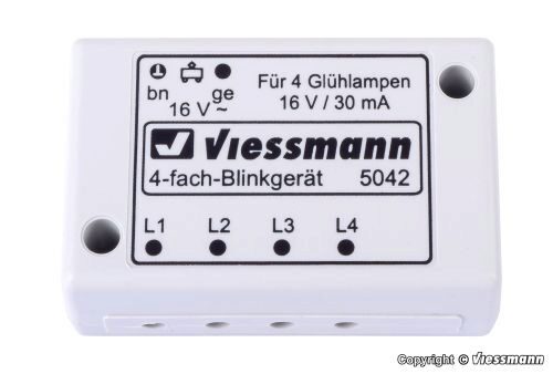 Viessmann 5042 N Vierfach-Blinkelektronik
