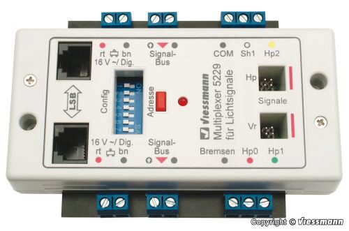 Viessmann 5229 Multiplexer für Lichtsignale mit Multiplex- Technologie
