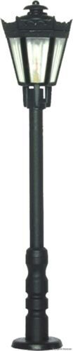 Viessmann 6071 H0 Parklaterne schwarz mit klarem Schirm, LED warmweiss
