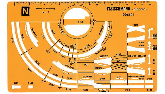 Fleischmann 995101 Gleisplanschablone N neu      