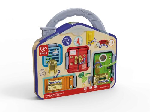 HAPE E1111 Spiele-Tafel Schloss &amp  Schlüssel