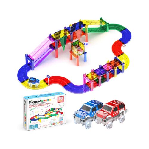 Picasso PTR50 50pc Magnetic Race Track Building Blocks