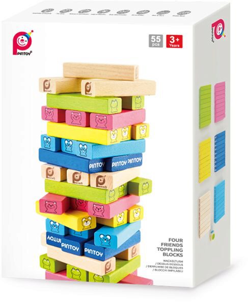 PINTOY P6001 PT Four Friends Toppling Blocks