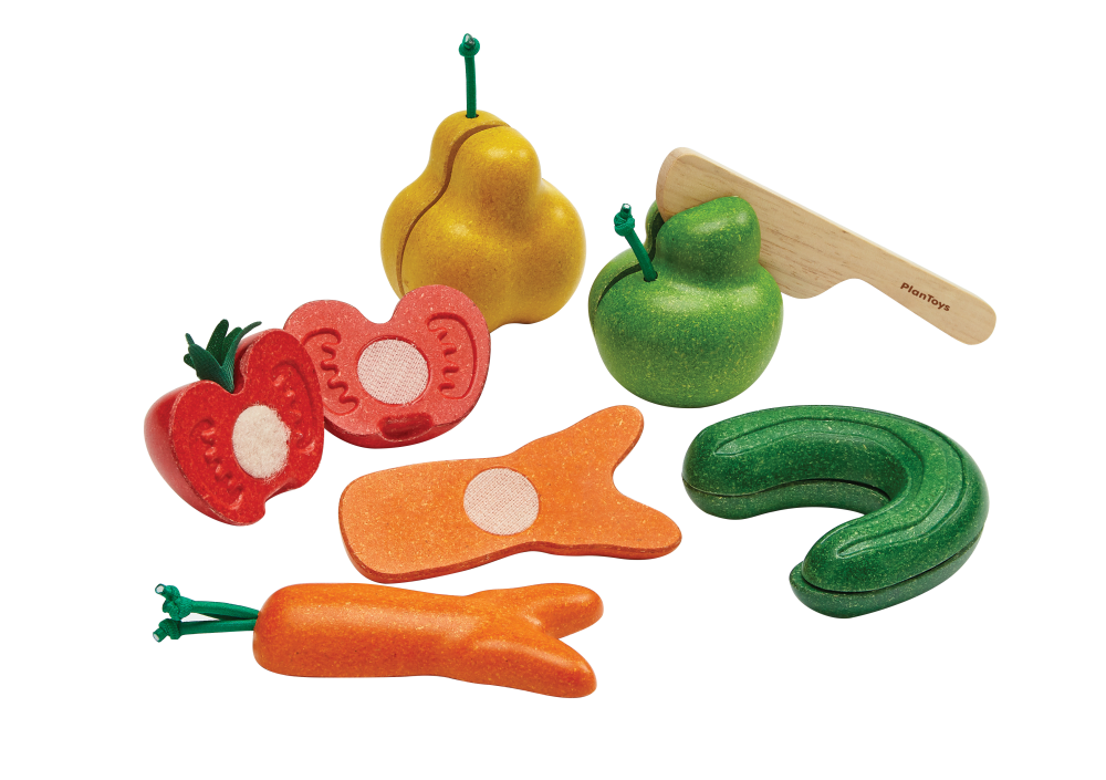 Plan Toys 3495 Krumme Früchte & Gemüse