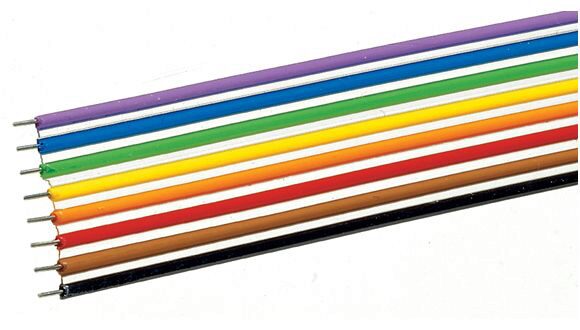 Roco 10628 Flachbandkabel 0,2 mm²  8polig 10m