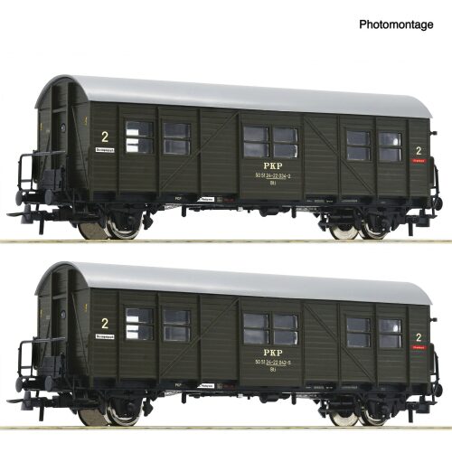 Roco 6200195 2er Set Behelfspersonenwagen PKP