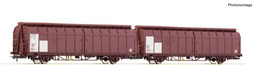 Roco 6600096 Schiebewandwagen-Doppeleinheit, PKP Cargo