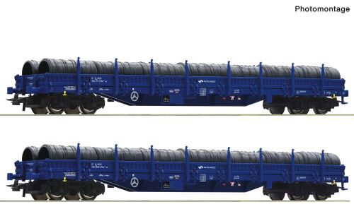 Roco 6600099 2-tlg. Set: Rungenwagen, PKP Cargo