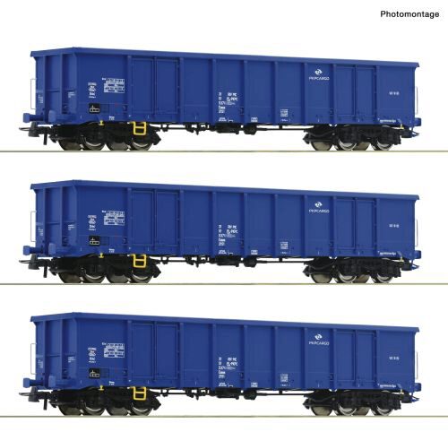 Roco 6600100 3-tlg. Set: Offene Güterwagen, PKP Cargo