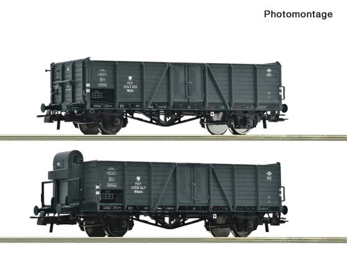 Roco 6600216 2er Set offene Güterwagen Wddo PKP