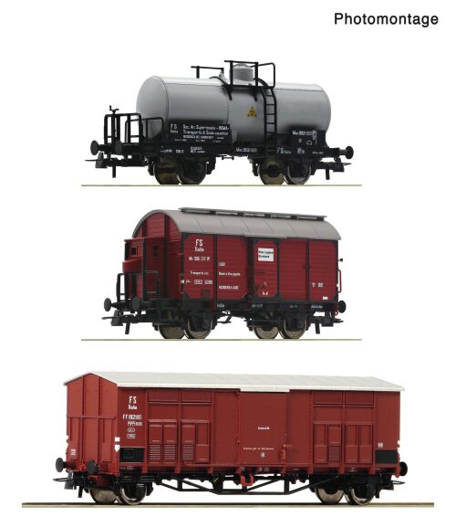 Roco 6600229 3er Set Güterzug FS