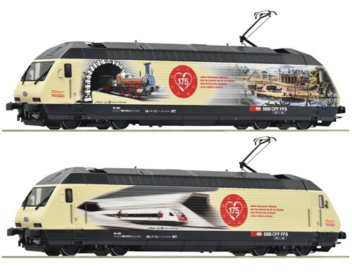 Roco 70677 SBB E-Lok Re 460 019-3 175 Jahre Eisenbahnen in der Schweiz DC