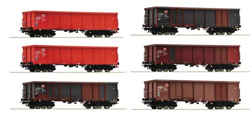 Roco 75858 Güterwagen Set 6-teilig Eaos DB-AG