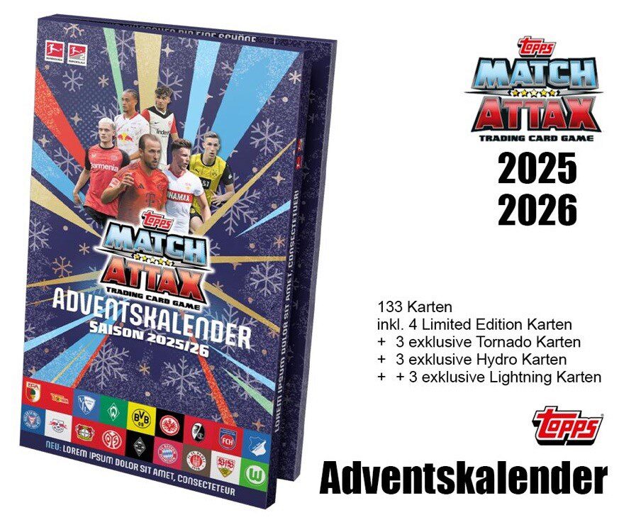 Topps 6.10.616 2025-26 Match Attax Bundesliga Adventskalender DE