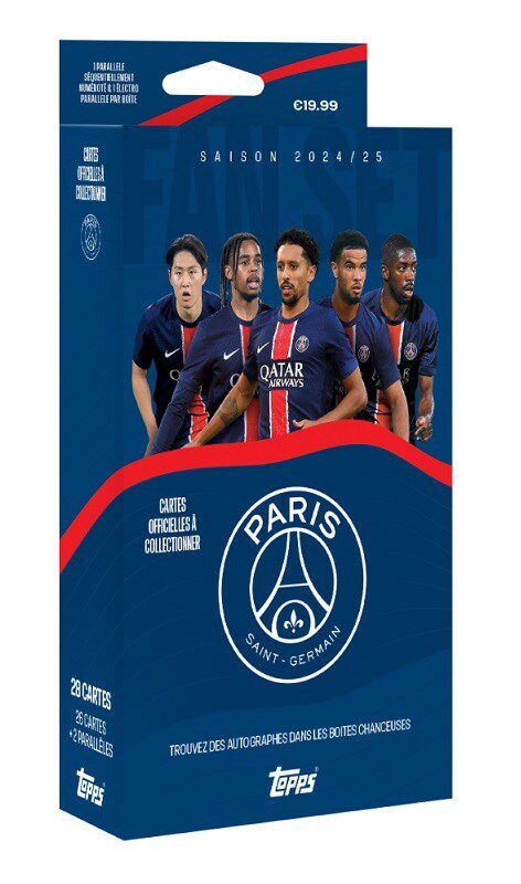 Topps 6.10.572 2024-25 Topps Paris Saint-Germain Fan Set