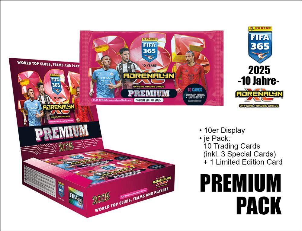 PANINI 6.10.546 2025 FIFA 365 Adrenalyn XL TC Premium Booster