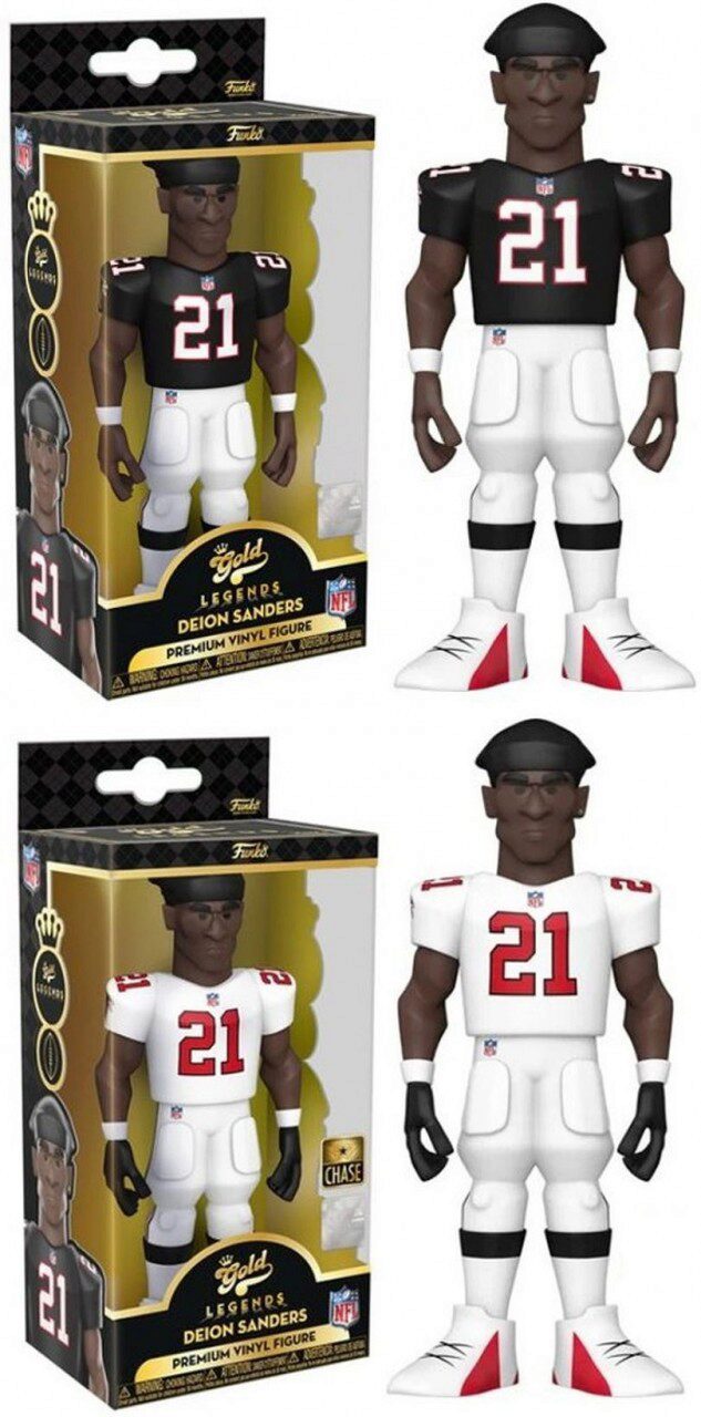 Funko 7.95.386 NFL - Deion Sanders Gold Vinyl Fig. (2 ct.) 30 cm