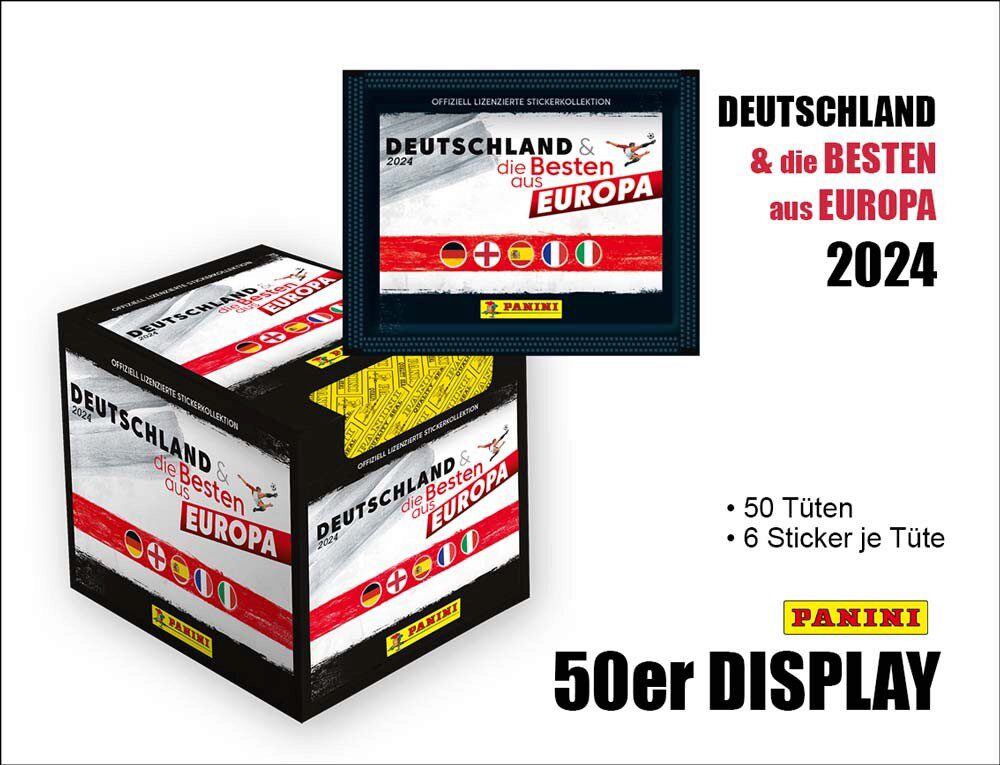 PANINI 6.10.498 2024 Deutschland &die Besten aus Europa StickerBox