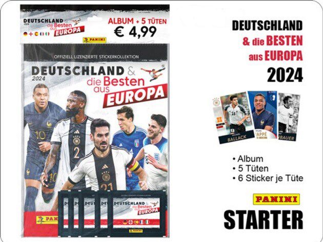 PANINI 6.10.500 2024 Deutschland & die Besten aus Europa Starter