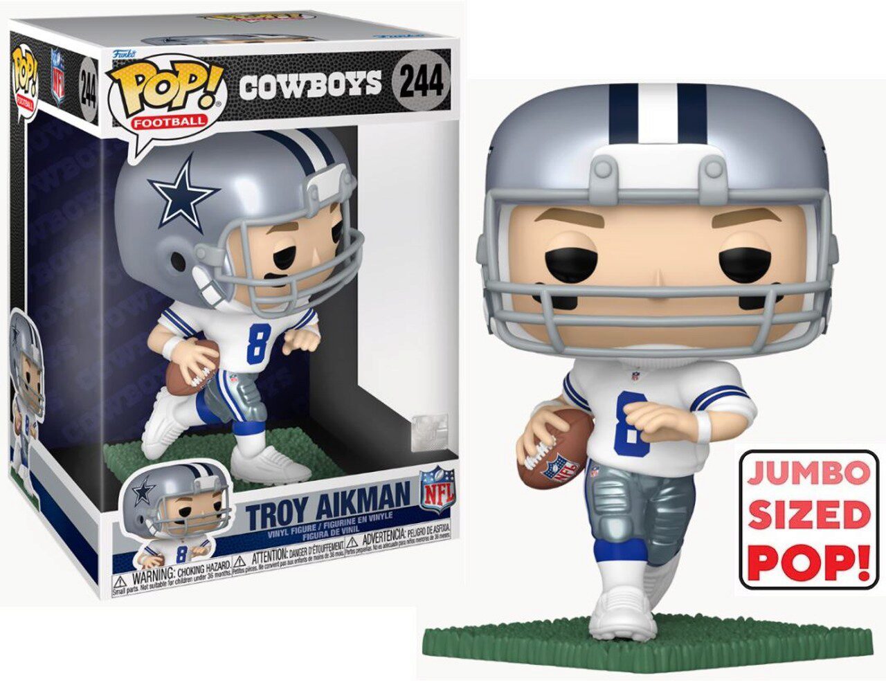 Funko 7.95.562 NFL - POP - Troy Aikman / Dallas Cowboys 25cm