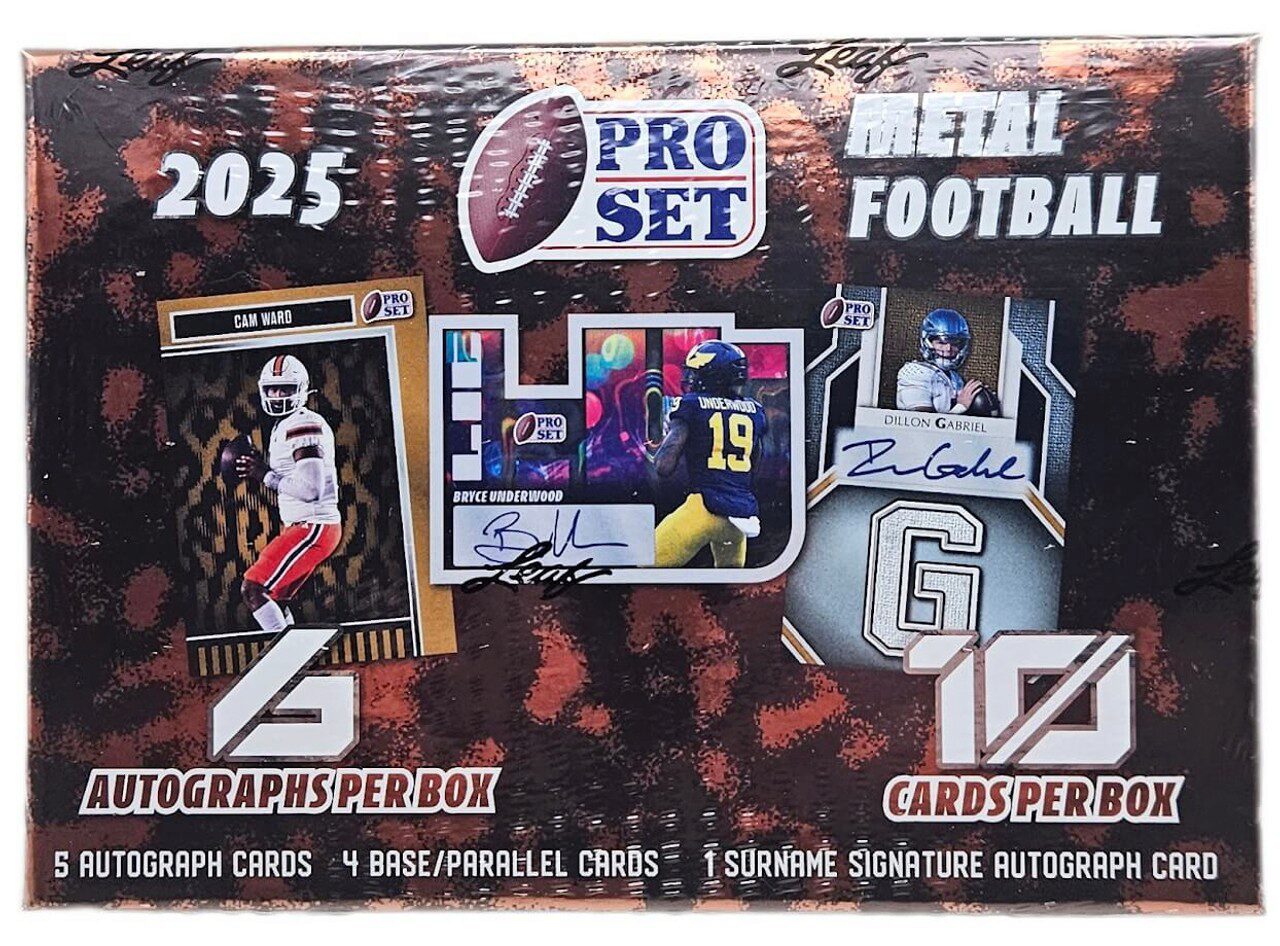 Leaf 1.95.755 2025 Pro Set Metal Football (Hobby)