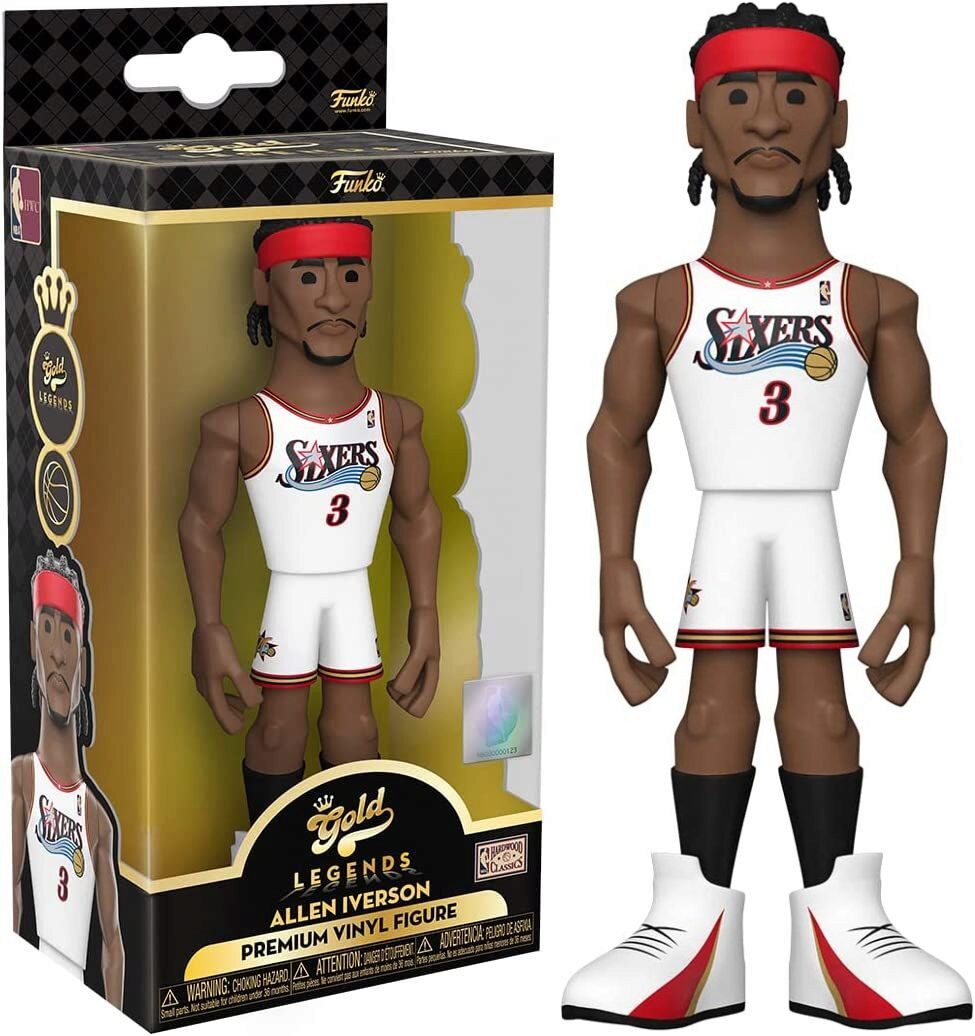 Funko 7.93.548 NBA - Allen Iverson Gold Vinyl Fig. (2 ct.) 13 cm